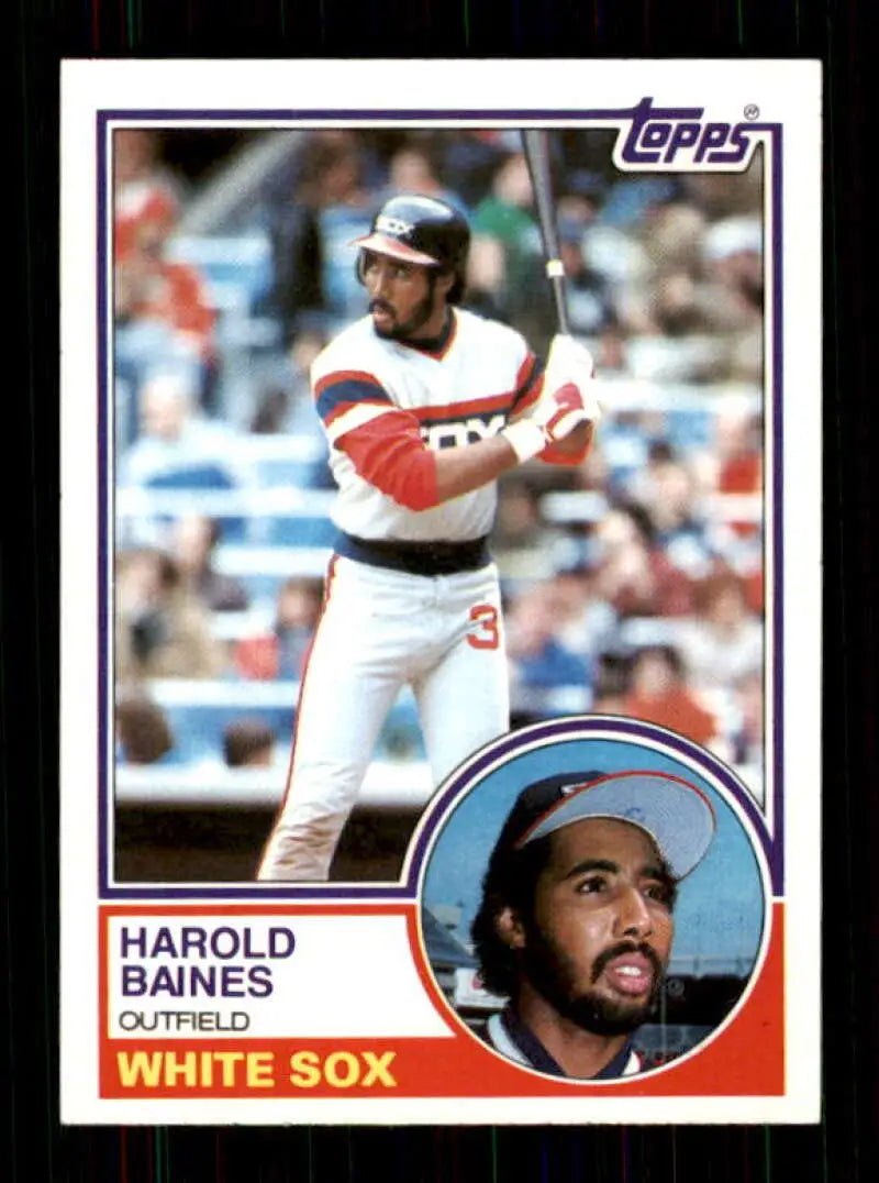 1983 Topps #177 Harold Baines EX Excellent Chicago White Sox Baseball Card - Baseball Card Single