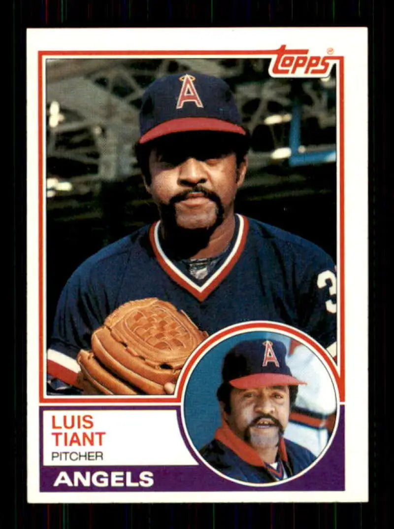 1983 Topps #179 Luis Tiant EX Excellent Cleveland Indians/California Angels Baseball Card - Baseball Card Single