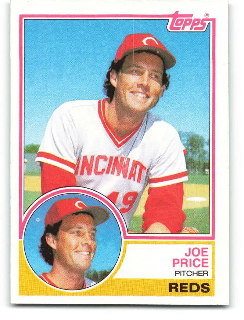 1983 Topps #191 Joe Price EX Excellent Cincinnati Reds Baseball Card - Baseball Card Single