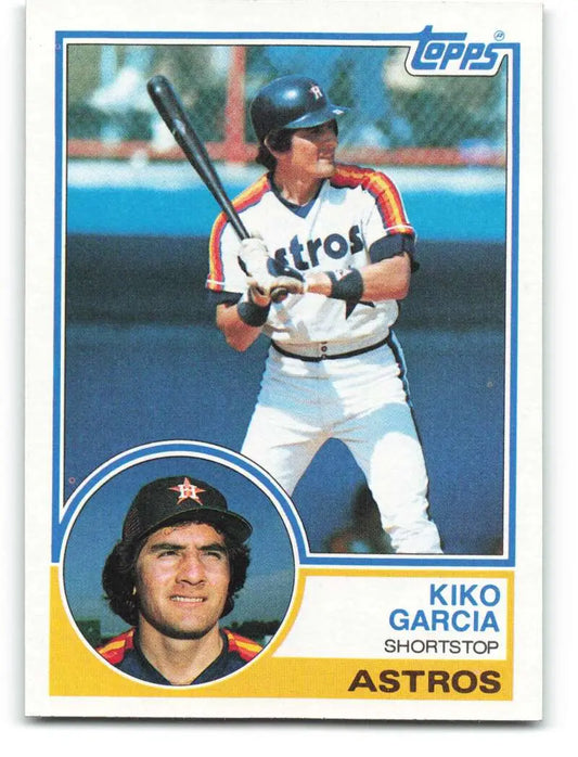 1983 Topps #198 Kiko Garcia EX Excellent Houston Astros Baseball Card - Baseball Card Single