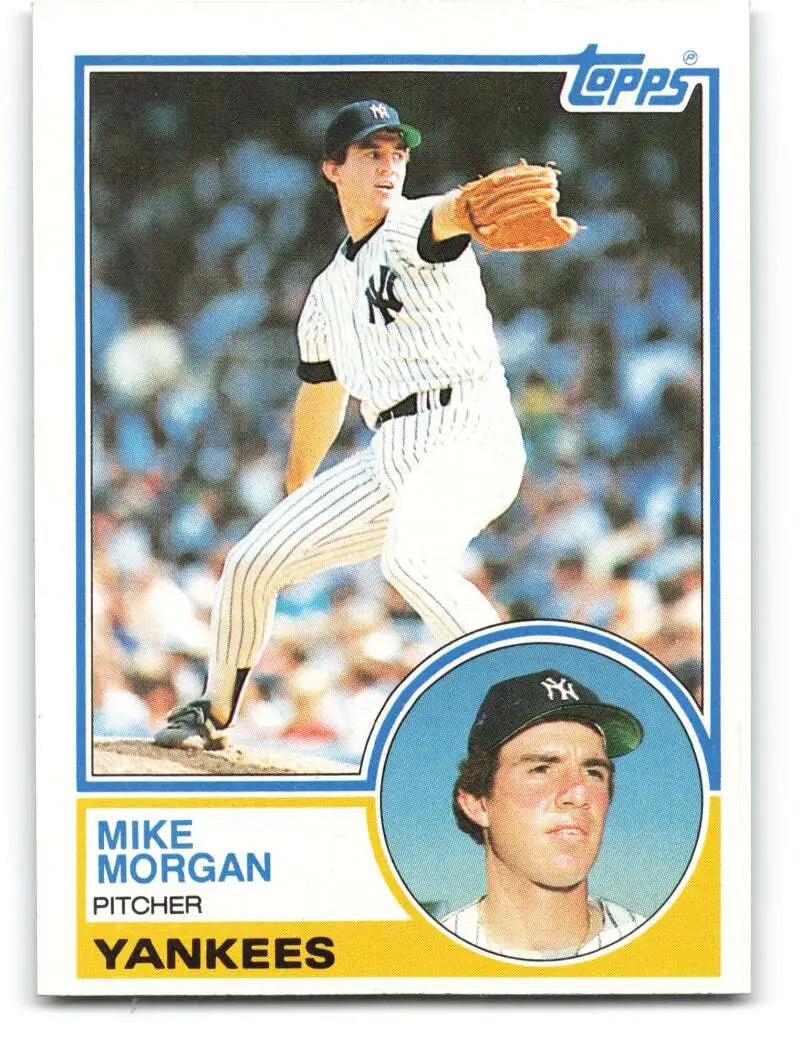 1983 Topps #203 Mike Morgan EX Excellent New York Yankees Baseball Card - Baseball Card Single
