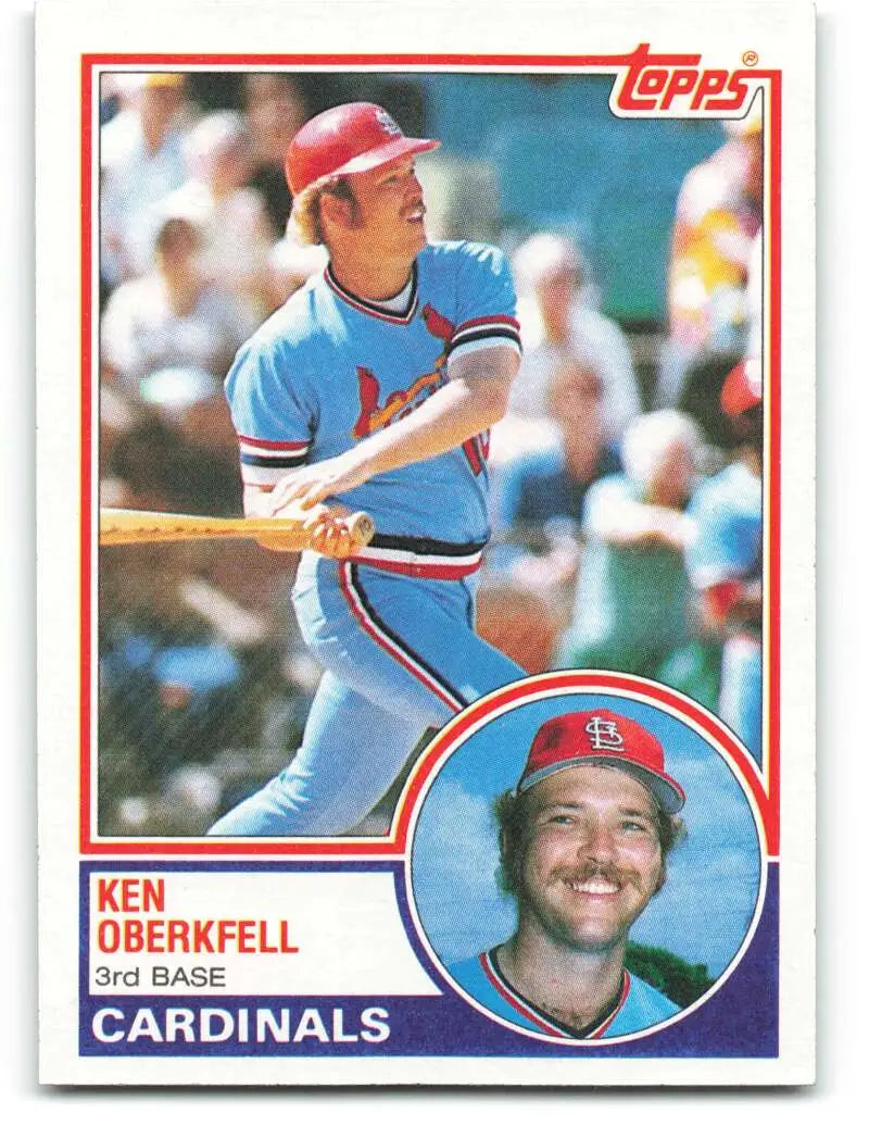 1983 Topps #206 Ken Oberkfell EX Excellent St. Louis Cardinals Baseball Card