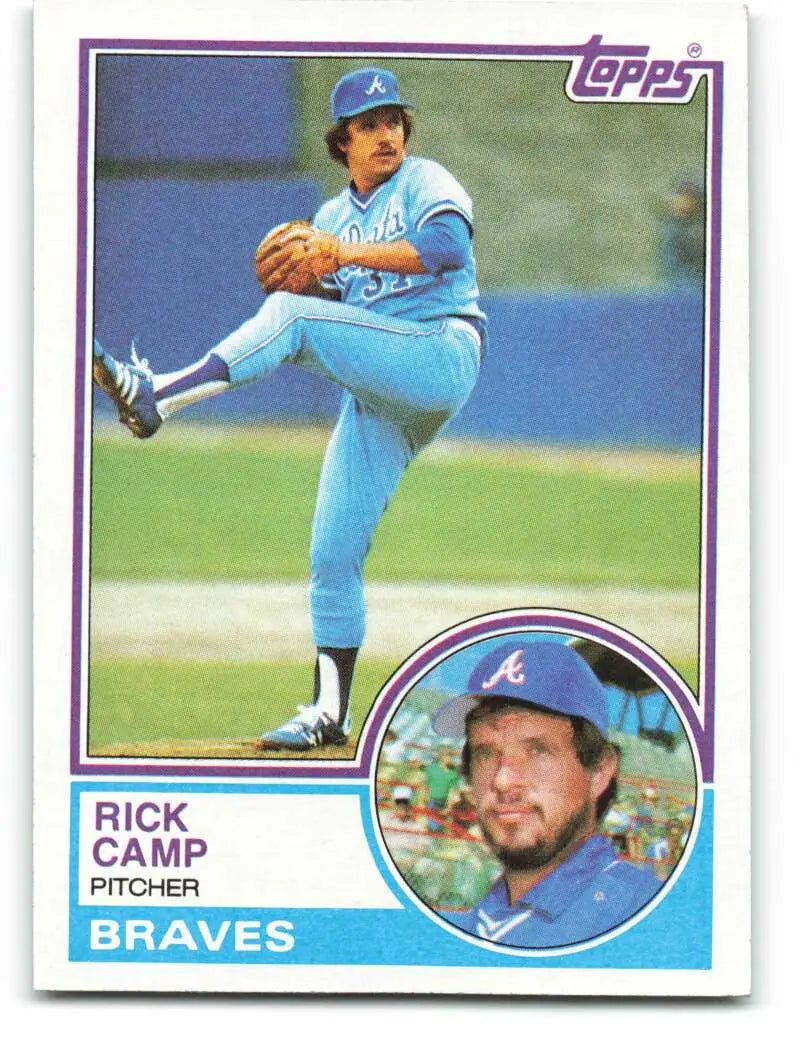 1983 Topps #207 Rick Camp EX Excellent Atlanta Braves Baseball Card - Baseball Card Single