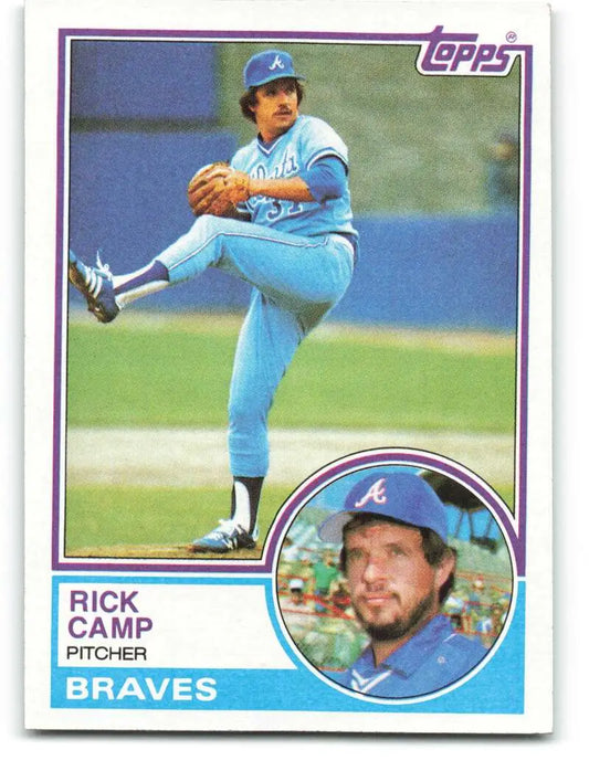 1983 Topps #207 Rick Camp EX Excellent Atlanta Braves Baseball Card