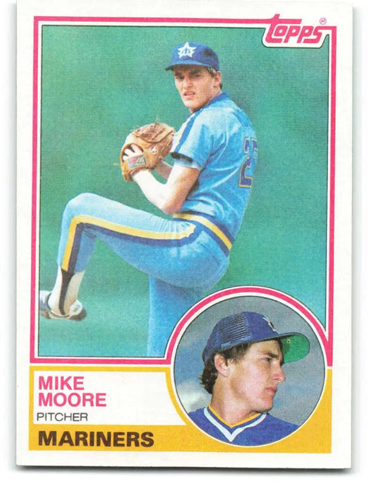 1983 Topps #209 Mike Moore EX Excellent RC Rookie Seattle Mariners Baseball Card - Baseball Card Single