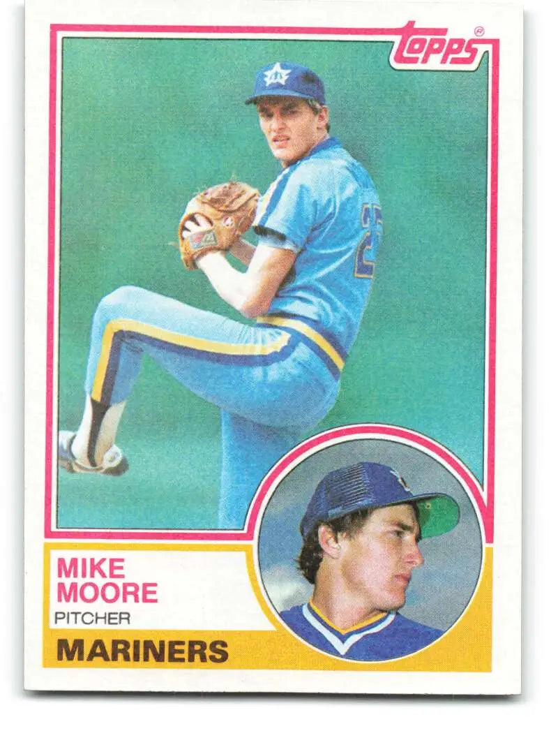 1983 Topps #209 Mike Moore EX Excellent RC Rookie Seattle Mariners Baseball Card - Baseball Card Single