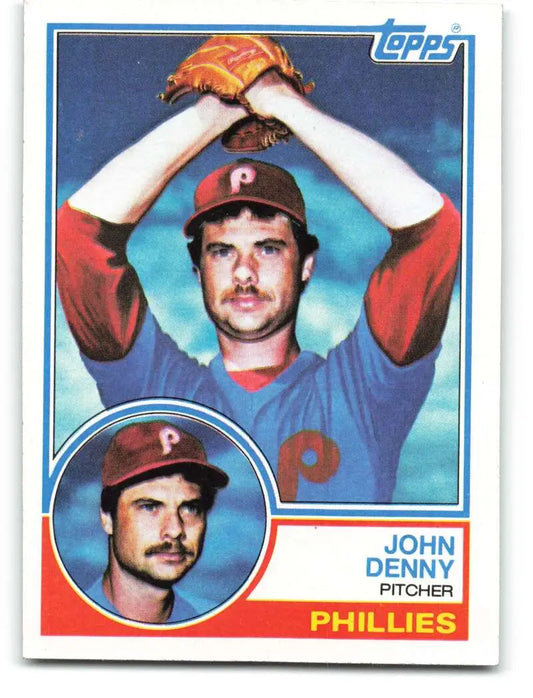 1983 Topps #211 John Denny EX Excellent Philadelphia Phillies Baseball Card - Baseball Card Single