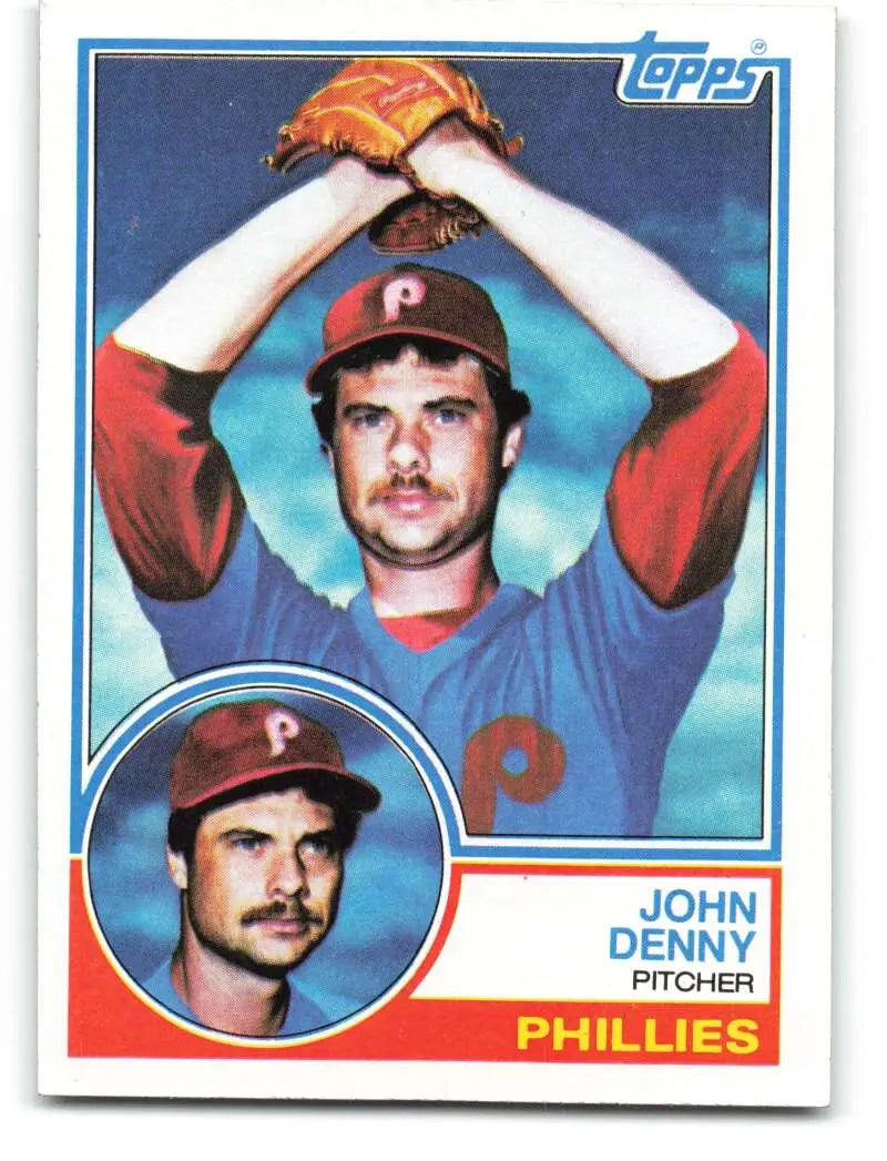 1983 Topps #211 John Denny EX Excellent Philadelphia Phillies Baseball Card - Baseball Card Single