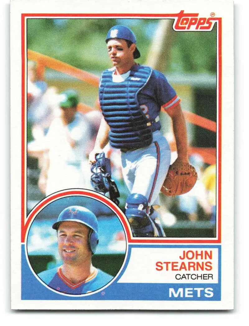 1983 Topps #212 John Stearns EX Excellent New York Mets Baseball Card - Baseball Card Single