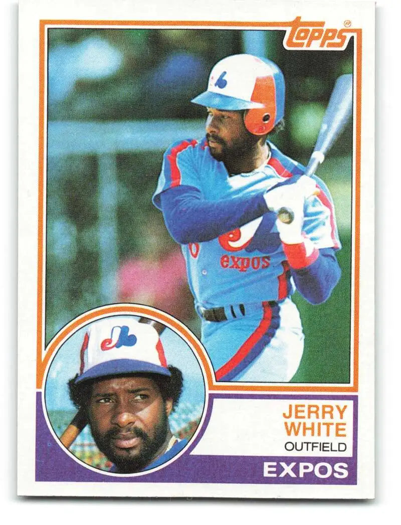 1983 Topps #214 Jerry White EX Excellent Montreal Expos Baseball Card - Baseball Card Single