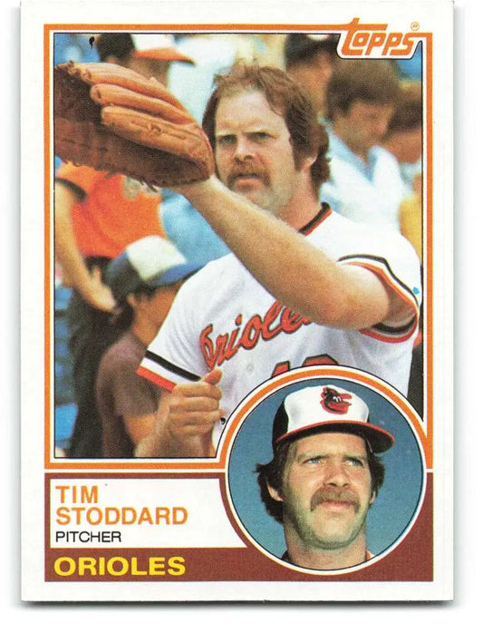 1983 Topps #217 Tim Stoddard EX Excellent Baltimore Orioles Baseball Card - Baseball Card Single