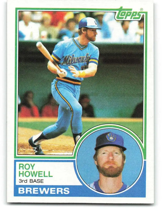 1983 Topps #218 Roy Howell EX Excellent Milwaukee Brewers Baseball Card - Baseball Card Single