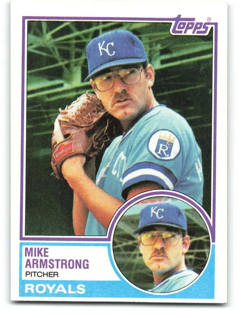 1983 Topps #219 Mike Armstrong EX Excellent Kansas City Royals Baseball Card - Baseball Card Single