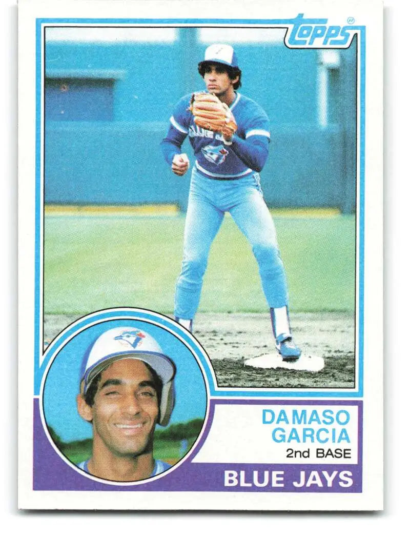 1983 Topps #222 Damaso Garcia EX Excellent Toronto Blue Jays Baseball Card - Baseball Card Single