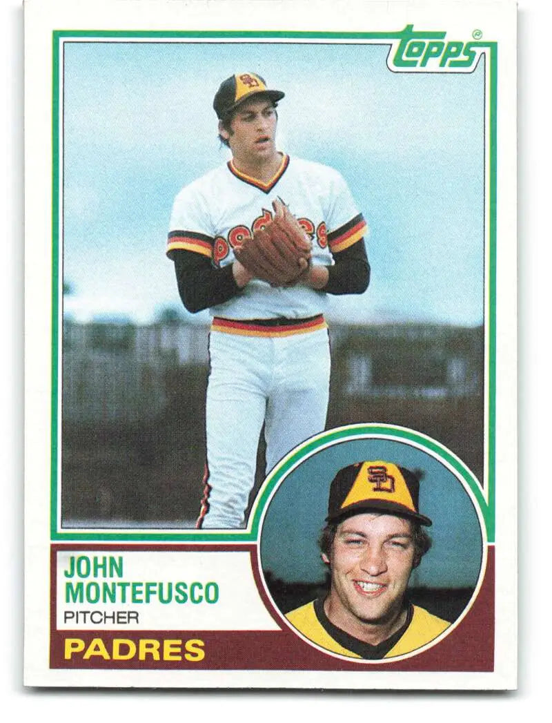 1983 Topps #223 John Montefusco EX Excellent San Diego Padres Baseball Card - Baseball Card Single