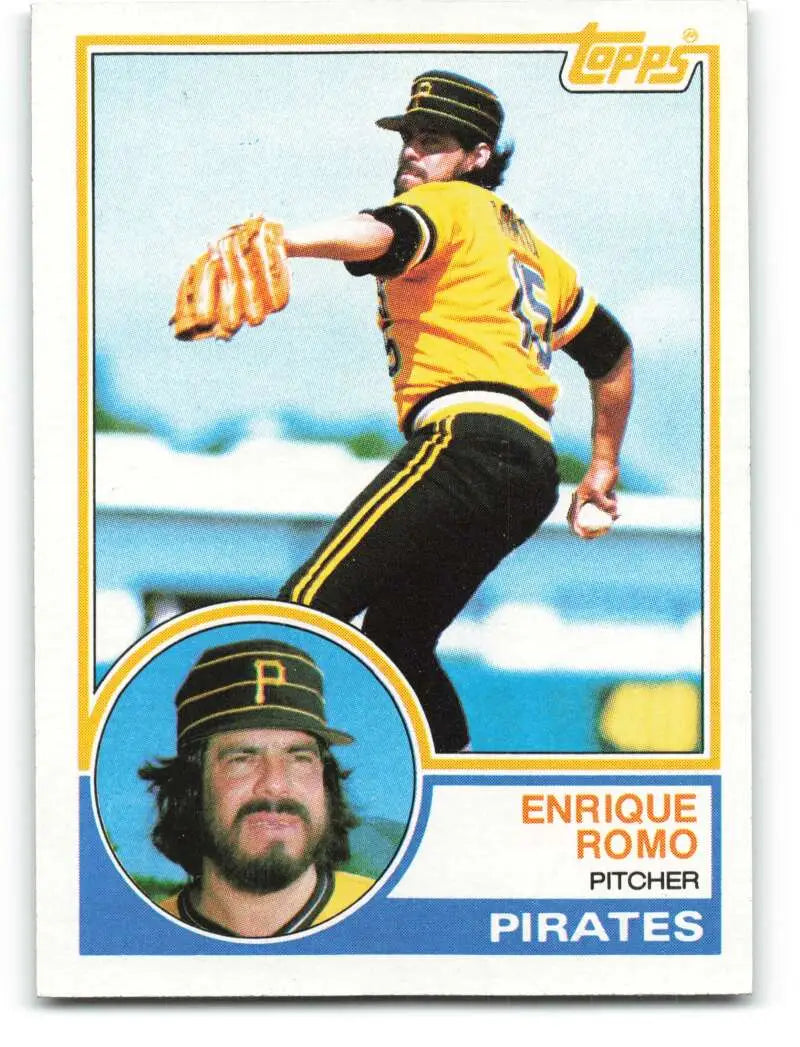 1983 Topps #226 Enrique Romo EX Excellent Pittsburgh Pirates Baseball Card - Baseball Card Single