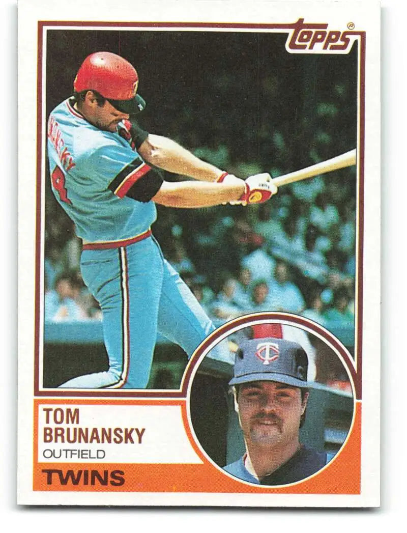 1983 Topps #232 Tom Brunansky EX Excellent Minnesota Twins Baseball Card - Baseball Card Single