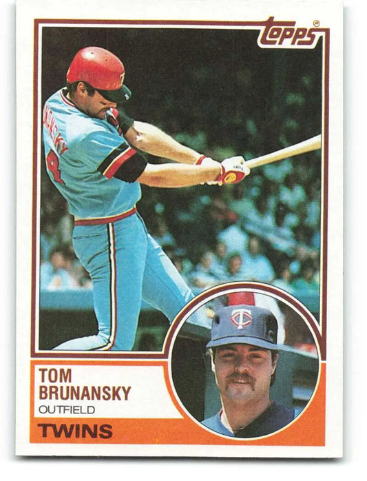1983 Topps #232 Tom Brunansky EX Excellent Minnesota Twins Baseball Card - Baseball Card Single