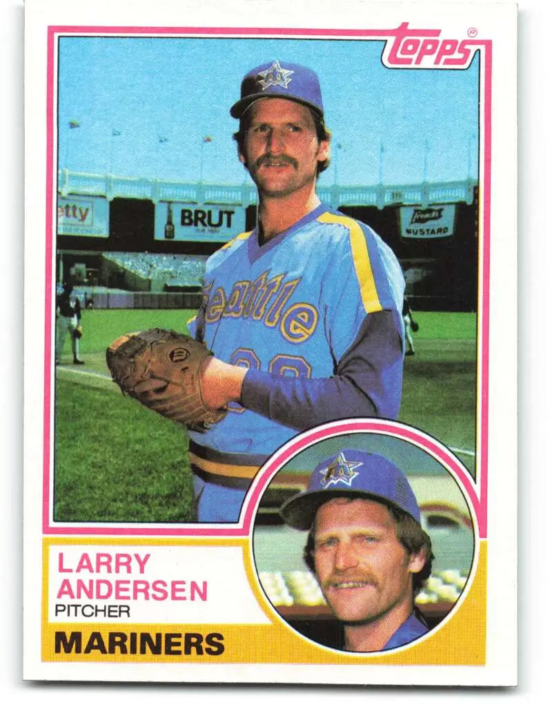 1983 Topps #234 Larry Andersen EX Excellent Seattle Mariners Baseball Card - Baseball Card Single