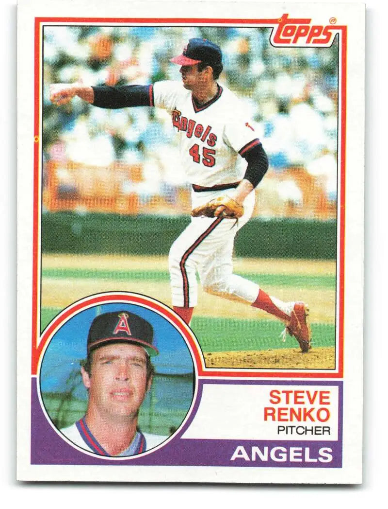1983 Topps #236 Steve Renko EX Excellent California Angels Baseball Card - Baseball Card Single