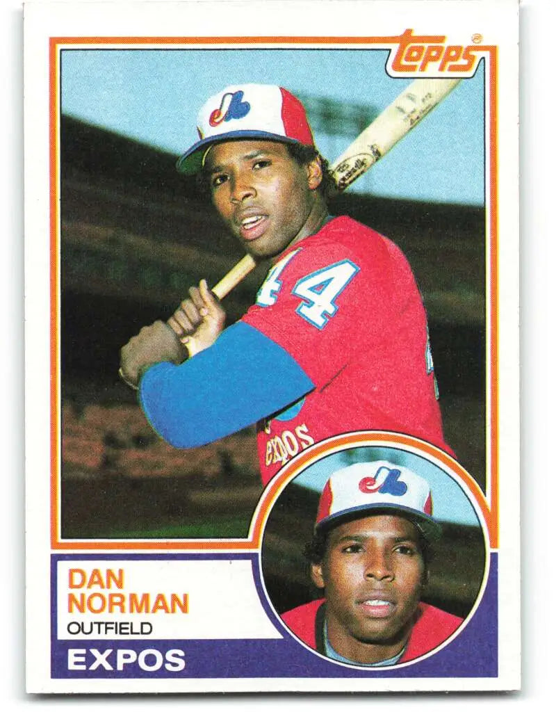 1983 Topps #237 Dan Norman EX Excellent Montreal Expos Baseball Card - Baseball Card Single
