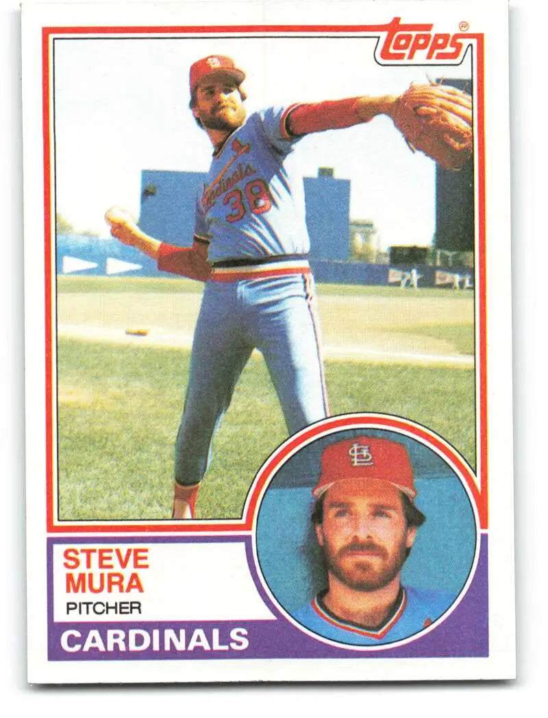 1983 Topps #24 Steve Mura EX Excellent St. Louis Cardinals Baseball Card - Baseball Card Single