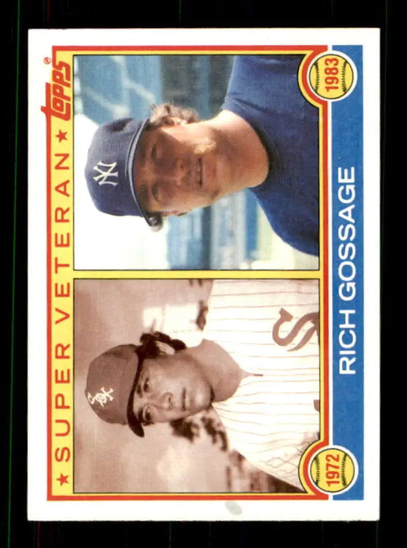 1983 Topps #241 Rich Gossage EX Excellent Chicago White Sox/New York Yankees Baseball Card - Baseball Card Single