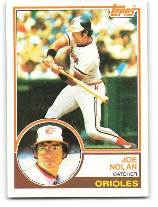 1983 Topps #242 Joe Nolan EX Excellent Baltimore Orioles Baseball Card - Baseball Card Single