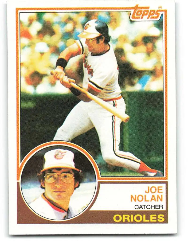 1983 Topps #242 Joe Nolan EX Excellent Baltimore Orioles Baseball Card - Baseball Card Single