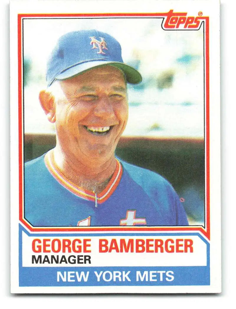 1983 Topps #246 George Bamberger EX Excellent New York Mets Baseball Card - Baseball Card Single