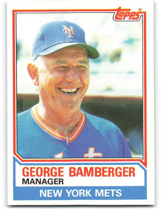 1983 Topps #246 George Bamberger EX Excellent New York Mets Baseball Card - Baseball Card Single