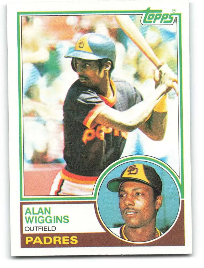 1983 Topps #251 Alan Wiggins EX Excellent San Diego Padres Baseball Card - Baseball Card Single