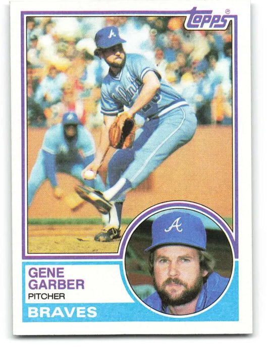 1983 Topps #255 Gene Garber EX Excellent Atlanta Braves Baseball Card - Baseball Card Single