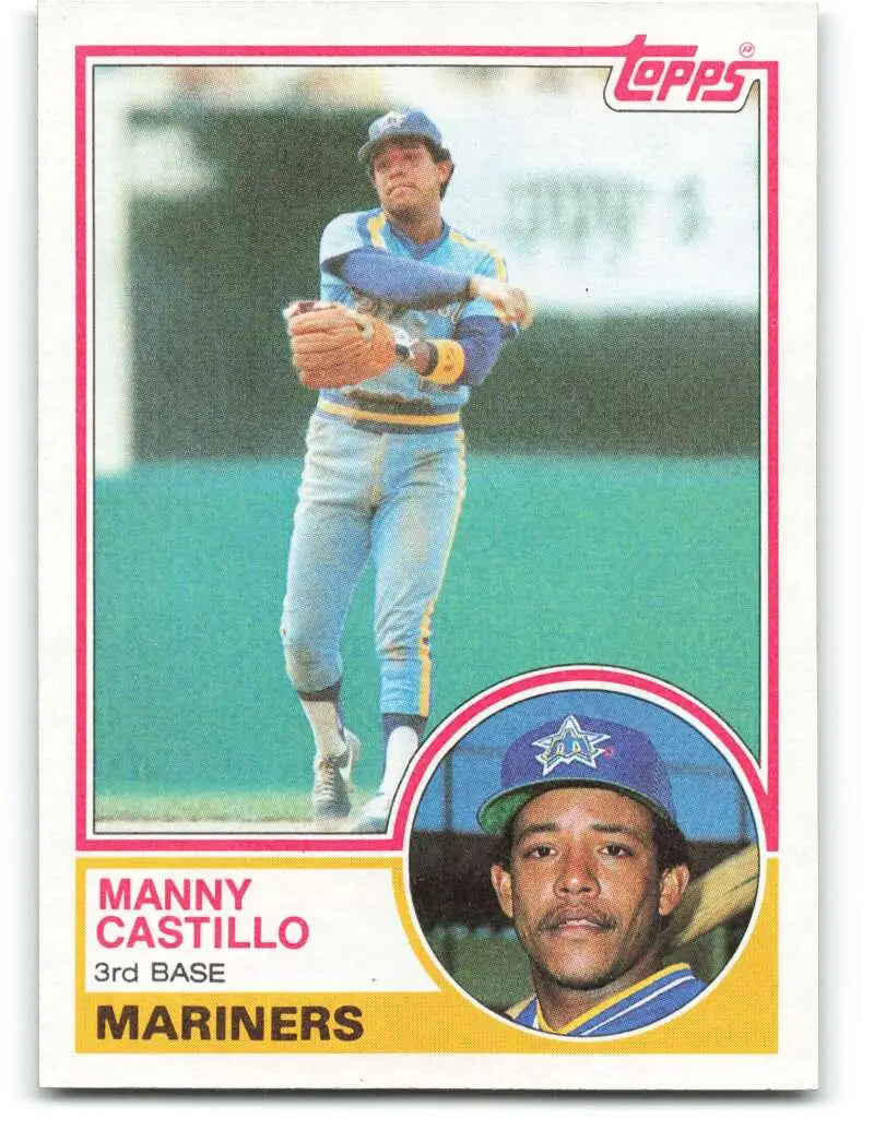 1983 Topps #258 Manny Castillo EX Excellent Seattle Mariners Baseball Card - Baseball Card Single