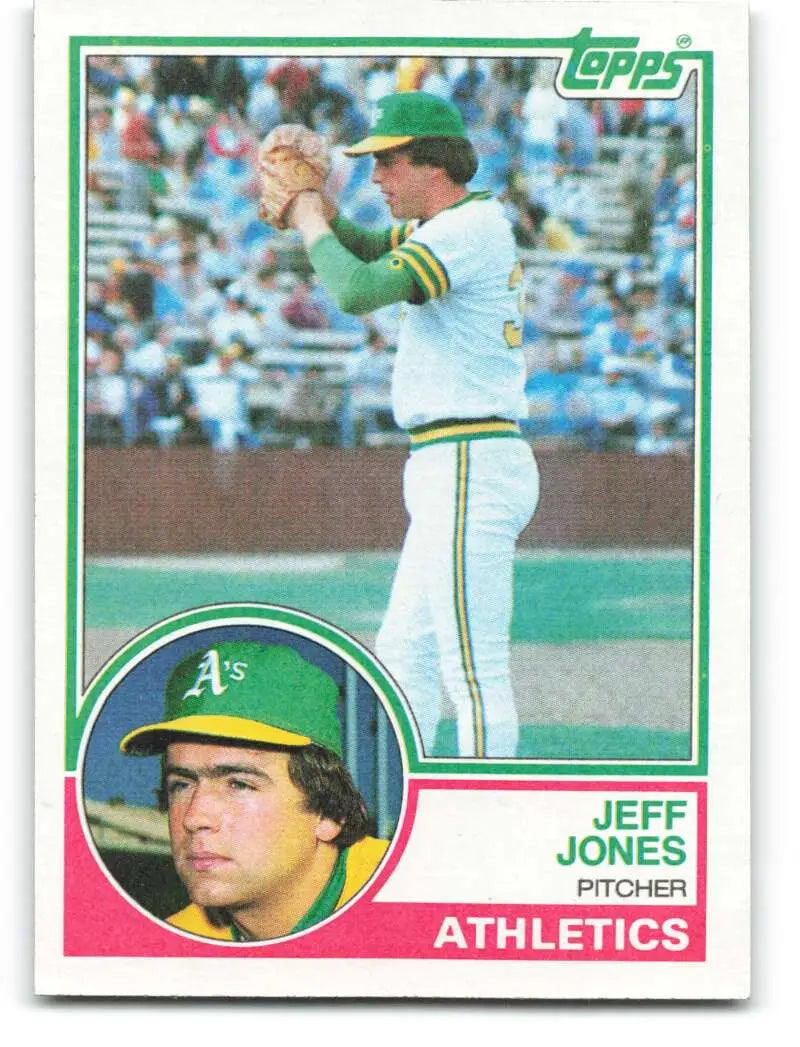 1983 Topps #259 Jeff Jones EX Excellent Oakland Athletics Baseball Card - Baseball Card Single
