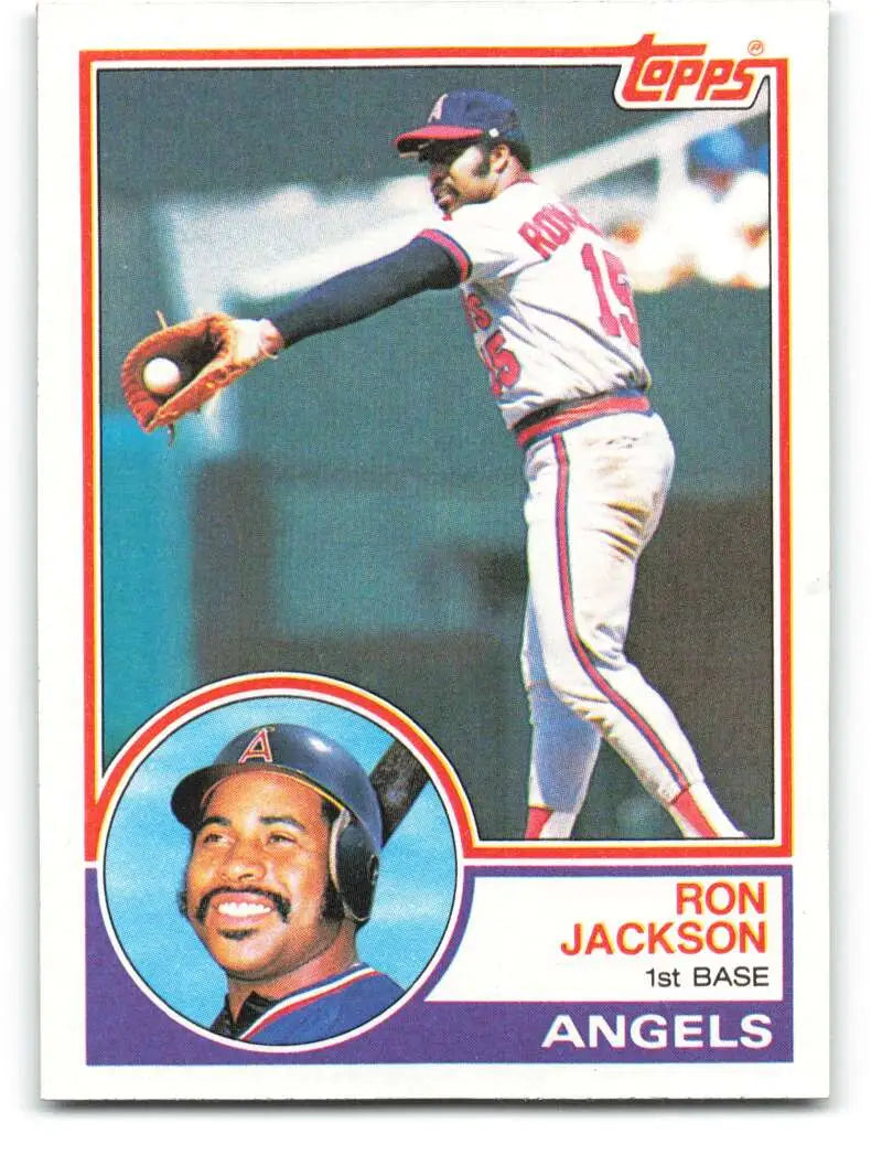 1983 Topps #262 Ron Jackson EX Excellent California Angels Baseball Card - Baseball Card Single
