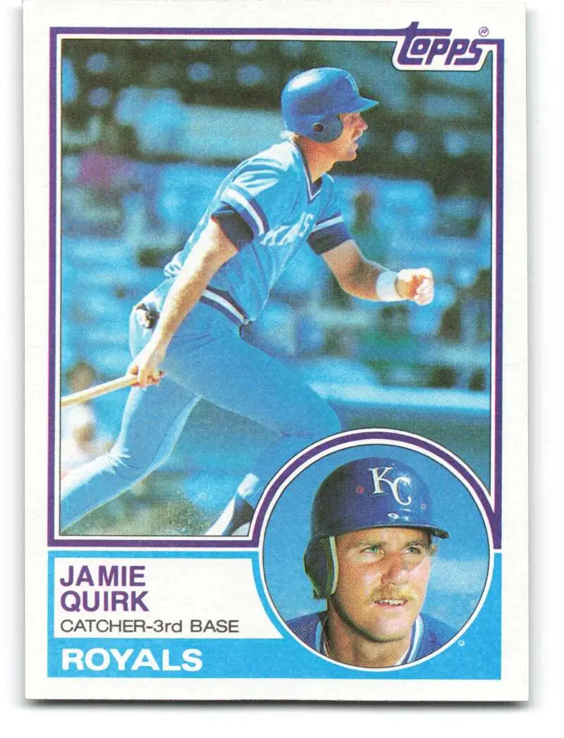 1983 Topps #264 Jamie Quirk EX Excellent Kansas City Royals Baseball Card
