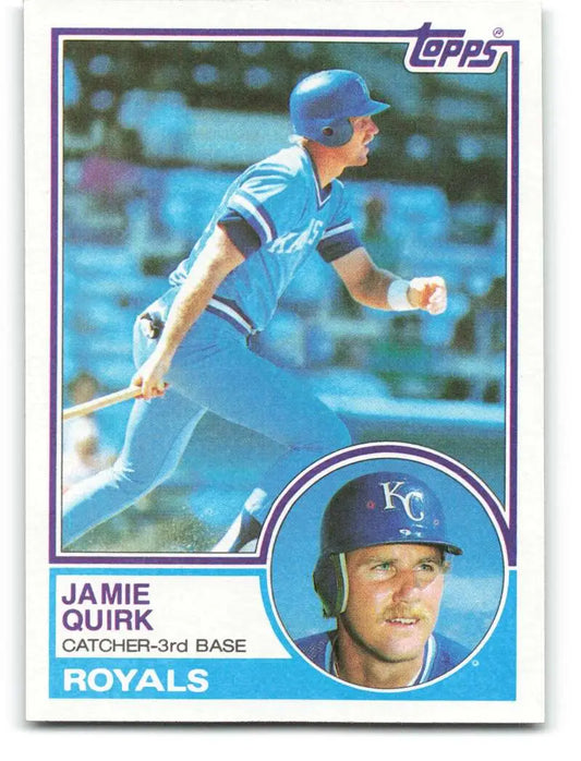 1983 Topps #264 Jamie Quirk EX Excellent Kansas City Royals Baseball Card - Baseball Card Single