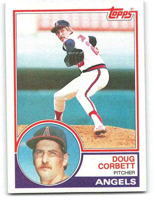 1983 Topps #27 Doug Corbett EX Excellent California Angels Baseball Card - Baseball Card Single