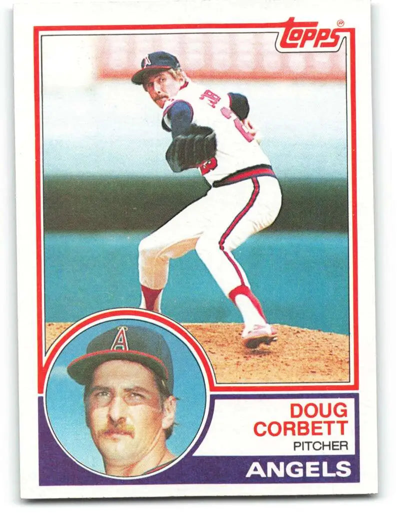 1983 Topps #27 Doug Corbett EX Excellent California Angels Baseball Card - Baseball Card Single