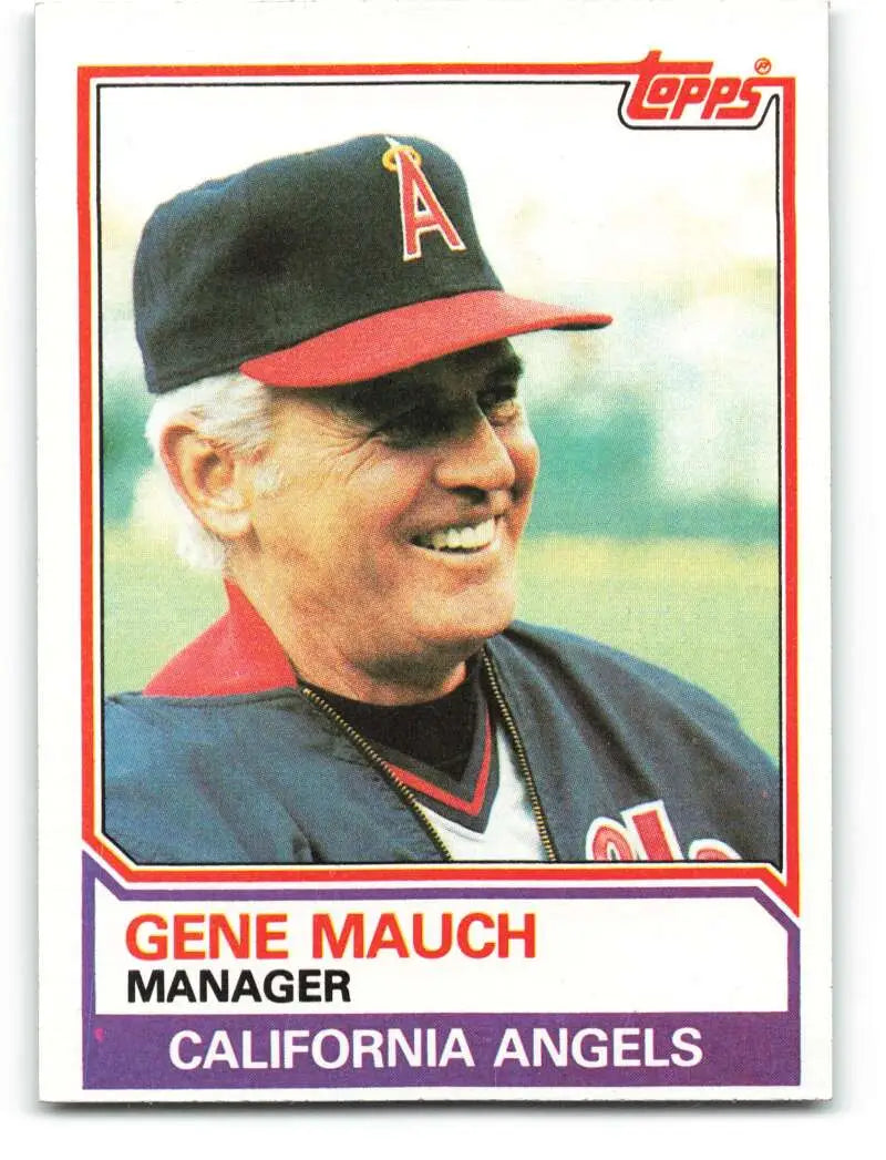 1983 Topps #276 Gene Mauch EX Excellent California Angels Baseball Card - Baseball Card Single