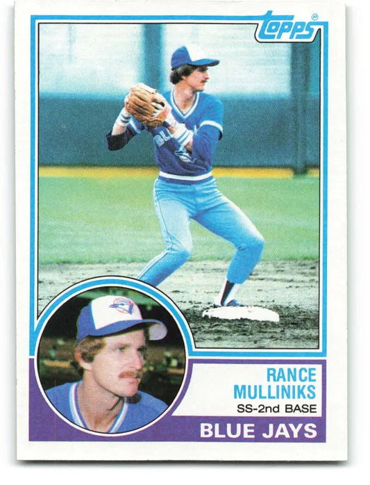 1983 Topps #277 Rance Mulliniks EX Excellent Toronto Blue Jays Baseball Card - Baseball Card Single