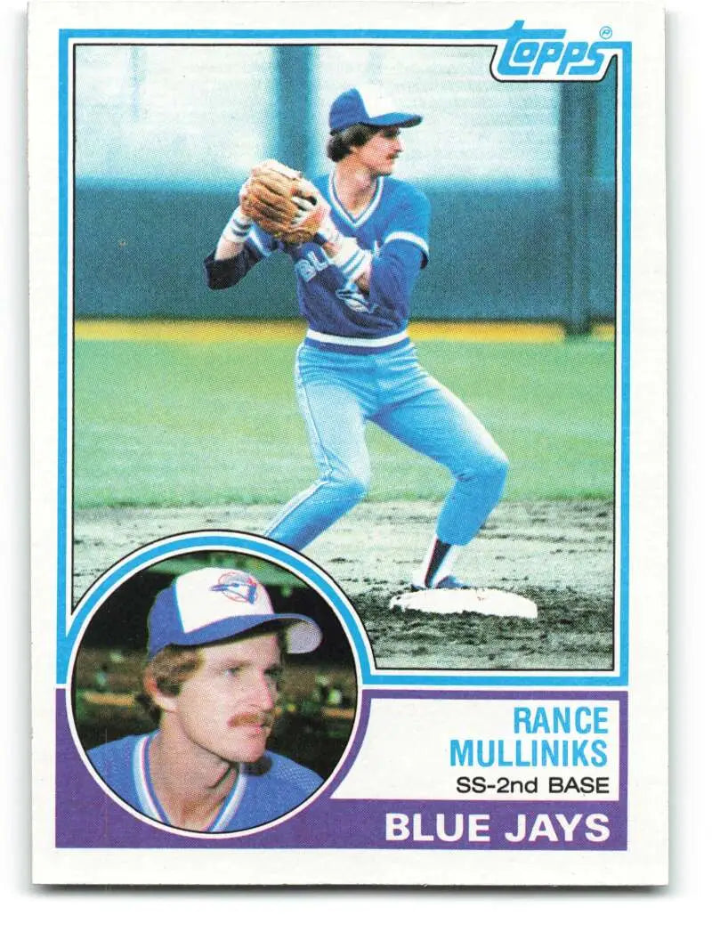 1983 Topps #277 Rance Mulliniks EX Excellent Toronto Blue Jays Baseball Card - Baseball Card Single