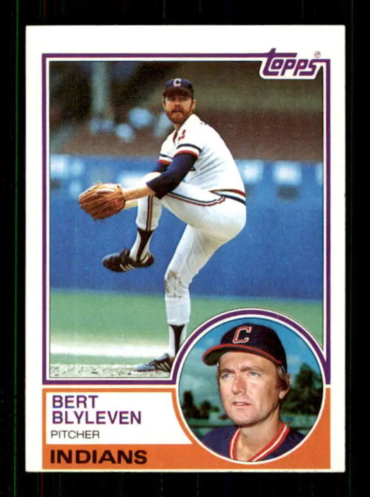 1983 Topps #280 Bert Blyleven EX Excellent Cleveland Indians Baseball Card - Baseball Card Single