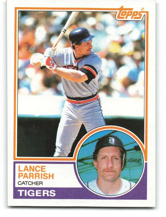 1983 Topps #285 Lance Parrish EX Excellent Detroit Tigers Baseball Card - Baseball Card Single