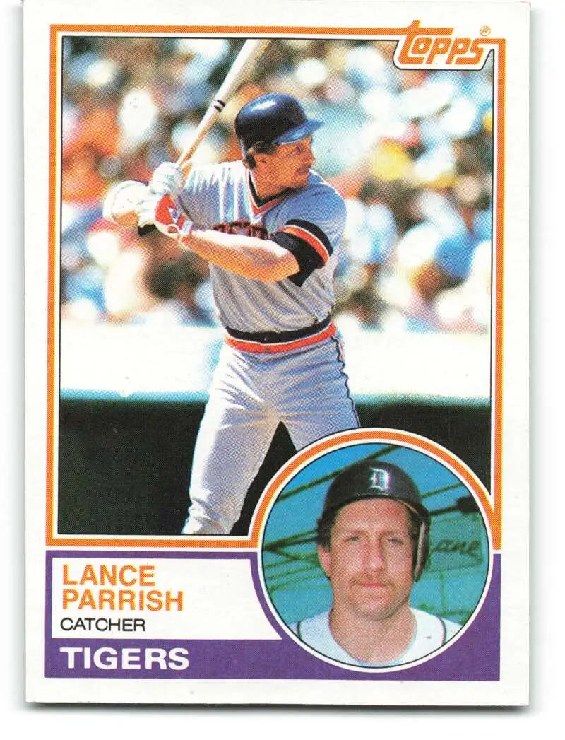 1983 Topps #285 Lance Parrish EX Excellent Detroit Tigers Baseball Card - Baseball Card Single