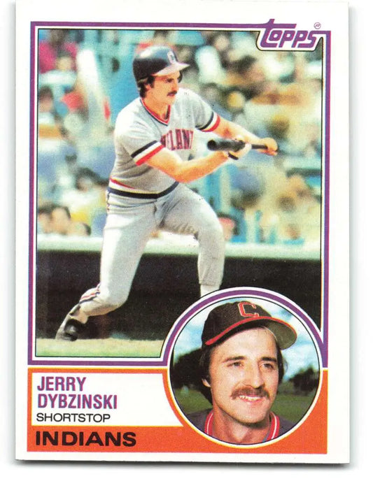1983 Topps #289 Jerry Dybzinski EX Excellent Cleveland Indians Baseball Card - Baseball Card Single