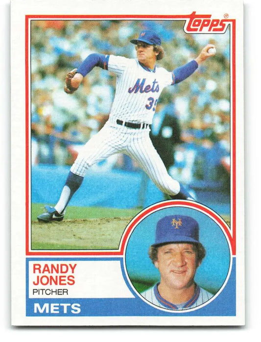 1983 Topps #29 Randy Jones EX Excellent New York Mets Baseball Card - Baseball Card Single