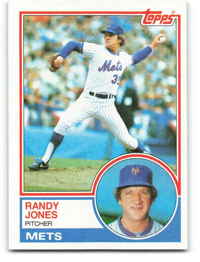 1983 Topps #29 Randy Jones EX Excellent New York Mets Baseball Card - Baseball Card Single