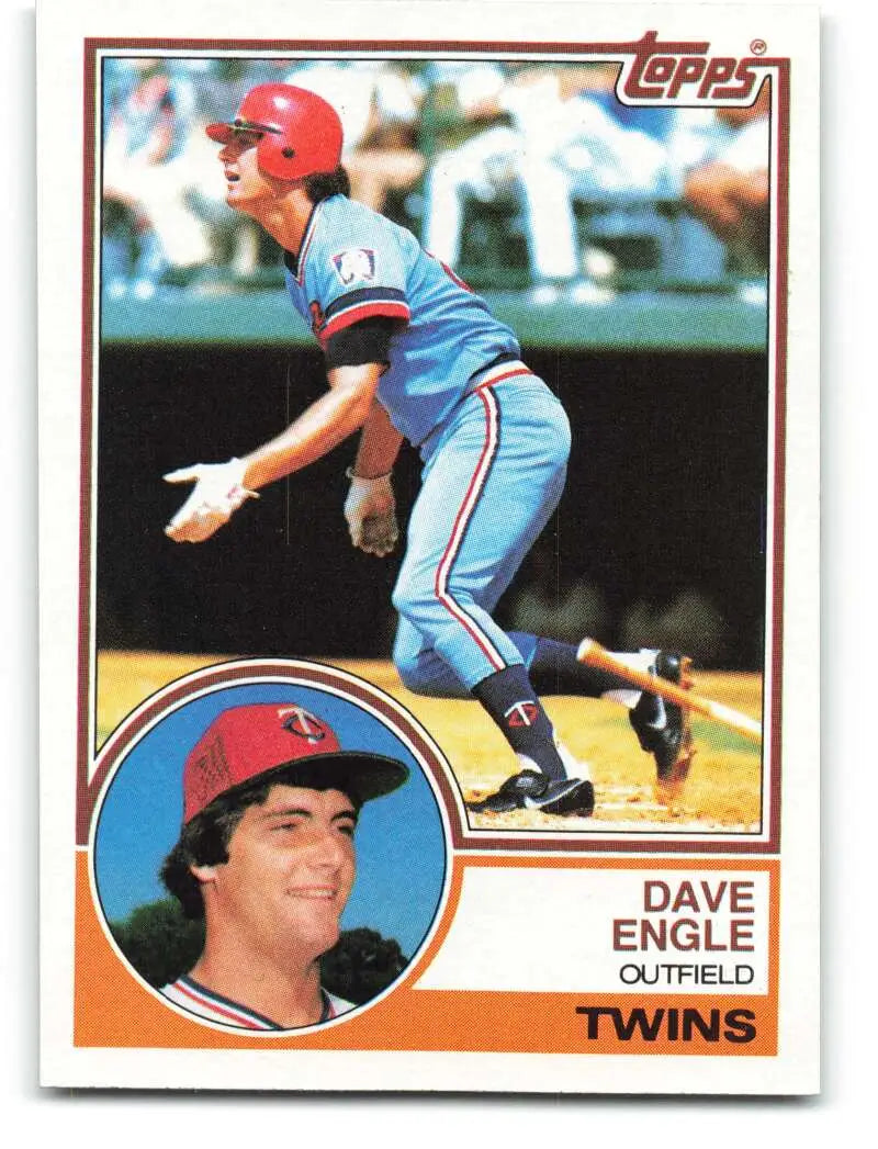 1983 Topps #294 Dave Engle EX Excellent Minnesota Twins Baseball Card - Baseball Card Single